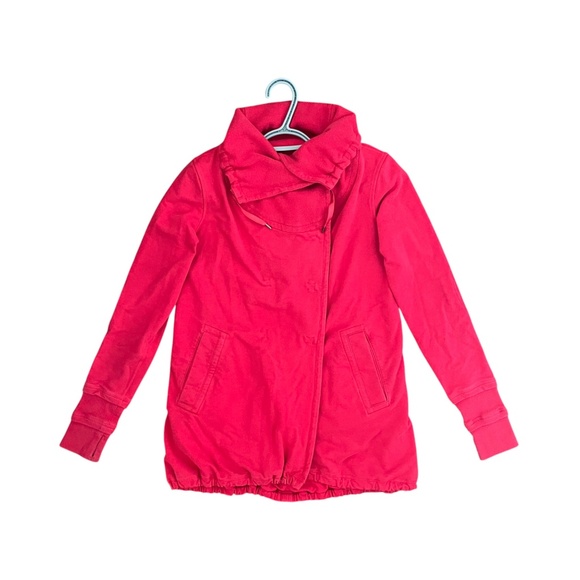 Lululemon Gratitude Wrap Jacket Women's Size 6 Bright Red Chilli - Picture 1 of 6